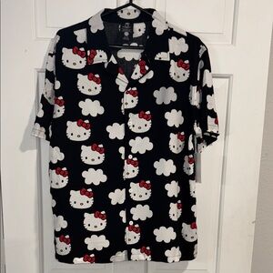 Men’s Sanrio Hello Kitty Camp Shirt by BIOWORLD size Small(34/36) NWT